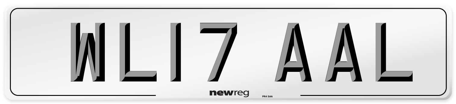 WL17 AAL Number Plate from New Reg